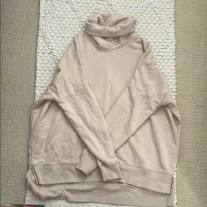 Women's Cream Turtleneck Sweater